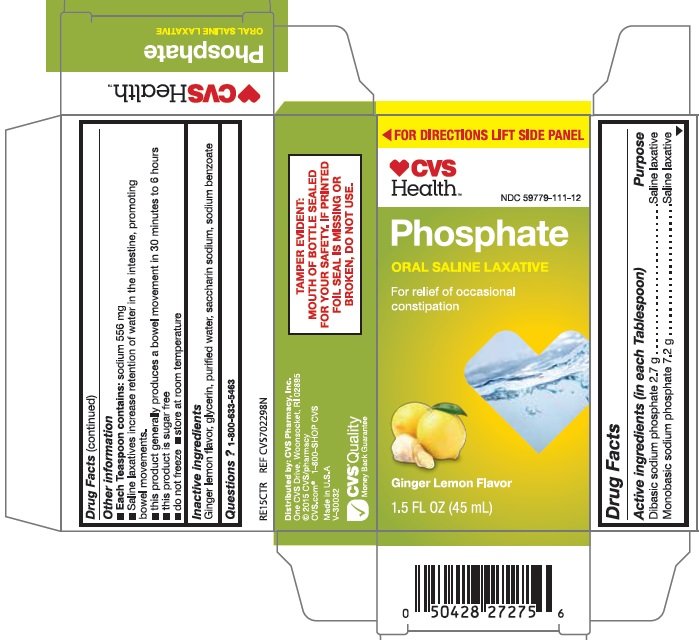 Oral Saline Laxative Ginger Lemon (liquid) CVS Pharmacy