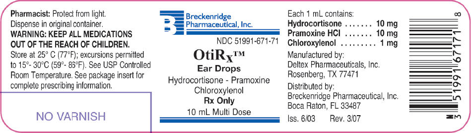 OtiRx Ear Drops - FDA prescribing information, side effects and uses