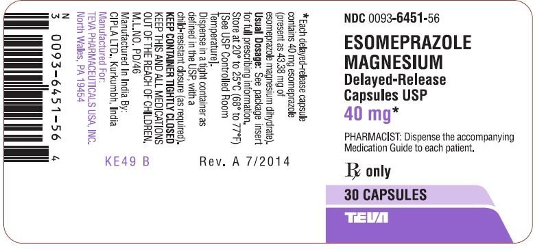 Esomeprazole Magnesium 40 Mg Capsule Delayed Release(E.C.)