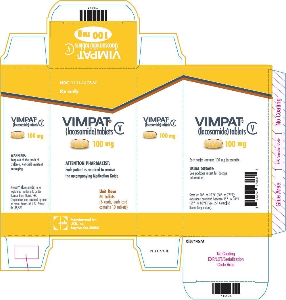 Vimpat FDA prescribing information, side effects and uses