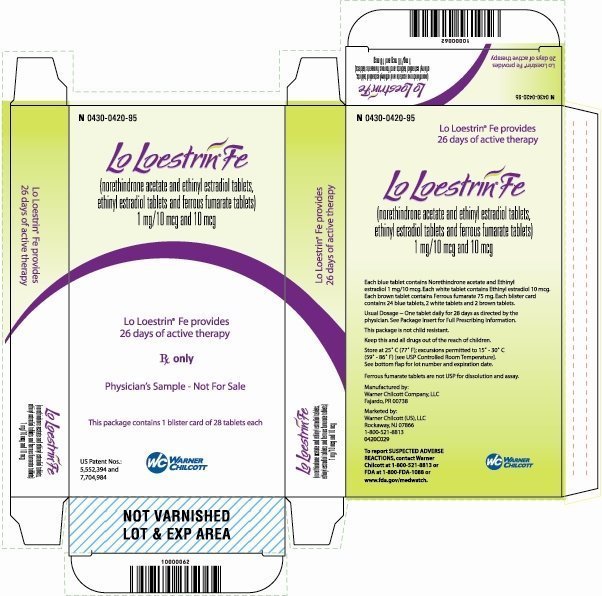 Lo Loestrin Fe FDA prescribing information, side effects and uses