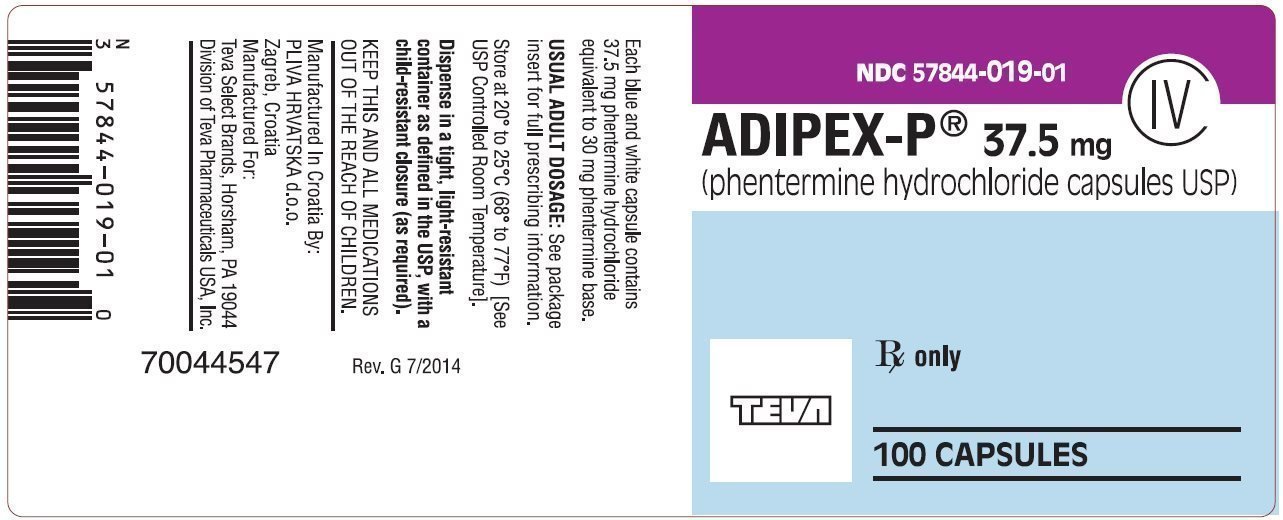 AdipexP FDA prescribing information, side effects and uses