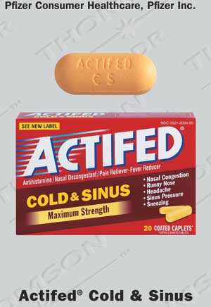  Actifed Cold Sinus Maximum Strength Caplets And Tablets 