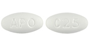 Carvedilol 25 mg APO C25