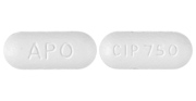 Ciprofloxacin hydrochloride 750 mg APO CIP 750