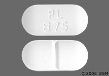Pill PL 875 White Oval is Amoxicillin and Clavulanate Potassium