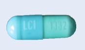 Pill LCI 1382 Blue Capsule/Oblong is Clindamycin Hydrochloride