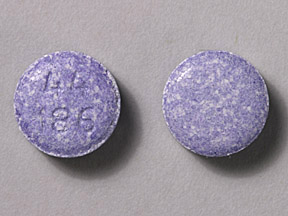 Pill 44 186 Purple Round is Mapap