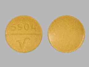 P 4 Pill Yellow Round 6mm - Pill Identifier