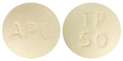 Pill APO TP 50 Yellow Round is Topiramate