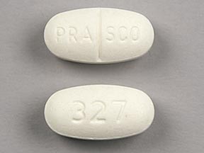 Pill PRASCO 327 White Oval is Phenylephrine and Guaifenesin SR