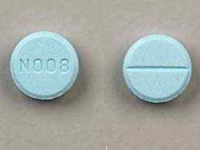 Pill N008 Blue Round is Propranolol Hydrochloride