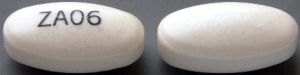 Pill ZA06 White Oval is Divalproex Sodium Delayed-Release 