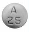 Pill A 25 M White Round is Acarbose
