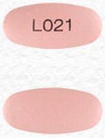 Pill L021 Pink Oval is Levofloxacin