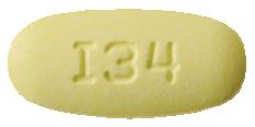 Hydrochlorothiazide and irbesartan 12.5 mg / 300 mg M I34