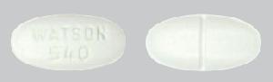 Acetaminophen and hydrocodone bitartrate 500 mg / 10 mg WATSON 540