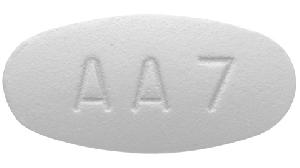 Amlodipine besylate and atorvastatin calcium 5 mg / 80 mg M AA7