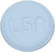 Pill L58 White Round is Rizatriptan Benzoate (Orally Disintegrating)