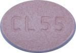Pill CL55 Pink Oval is Montelukast Sodium (Chewable)