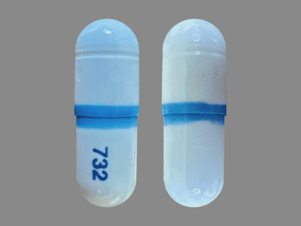 Pill 732 is Omeprazole and Sodium Bicarbonate 20 mg / 1100 mg