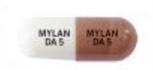 Dextroamphetamine sulfate extended-release 5 mg MYLAN DA 5 MYLAN DA 5