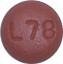 Pill L78 Red Round is Amlodipine Besylate and Olmesartan Medoxomil