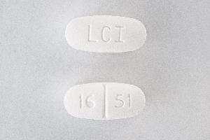 Pill LCI 16 51 White Oval is Acetaminophen and Hydrocodone Bitartrate