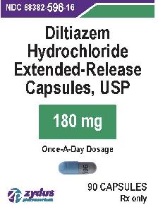Diltiazem hydrochloride extended-release 180 mg 596