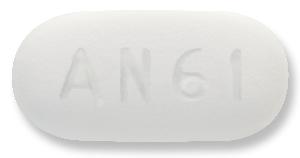 Pill AN61 White Oval is Ritonavir