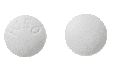 Pill H150 White Round is Hydrochlorothiazide and Lisinopril
