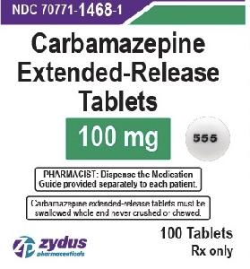 Carbamazepine extended-release 100 mg 555