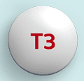 T3 Pill White Round - Pill Identifier