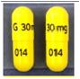 Methylphenidate hydrochloride extended-release (LA) 30 mg G 30mg 014