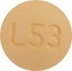 Pill L 53 Orange Round is Vardenafil Hydrochloride