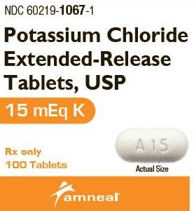 Pill A15 White Capsule/Oblong is Potassium Chloride Extended-Release