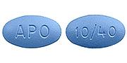 Amlodipine besylate and atorvastatin calcium 10 mg / 40 mg APO 10/40