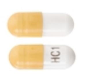 Pill HC1 Orange & White Capsule/Oblong is Dofetilide
