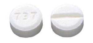 Pill 737 White Round is Midodrine Hydrochloride