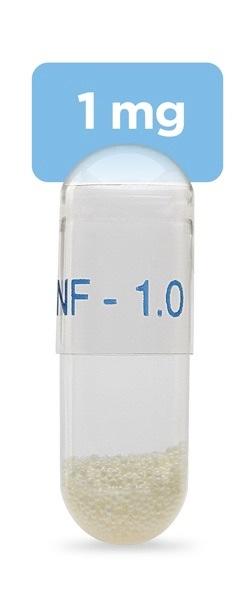 Pill INF-1.0 Clear Capsule/Oblong is Alkindi Sprinkle