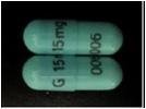 Pill G 15mg 006 Green Capsule/Oblong is Dexmethylphenidate Hydrochloride Extended-Release
