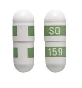 Pill SG 159 White Capsule/Oblong is Celecoxib