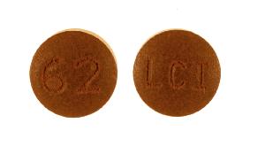 Pill LCI 62 Brown Round is Chlorpromazine Hydrochloride