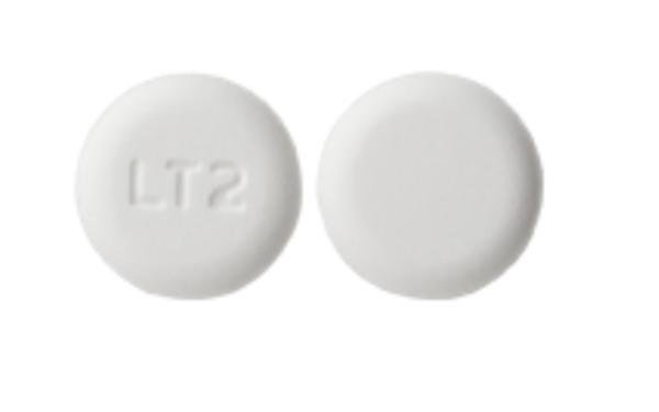 Pill LT2 White Round is Lamotrigine (Orally Disintegrating)