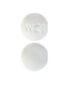 Pill W21 White Round is Buprenorphine Hydrochloride and Naloxone Hydrochloride (Sublingual)