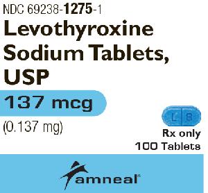 Pill A N L 8 Blue Capsule/Oblong is Levothyroxine Sodium