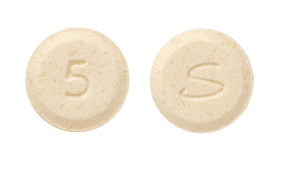 Pill S 5 Yellow Round is Methylphenidate Hydrochloride