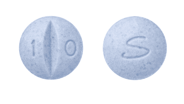 Pill S 1 0 Blue Round is Methylphenidate Hydrochloride