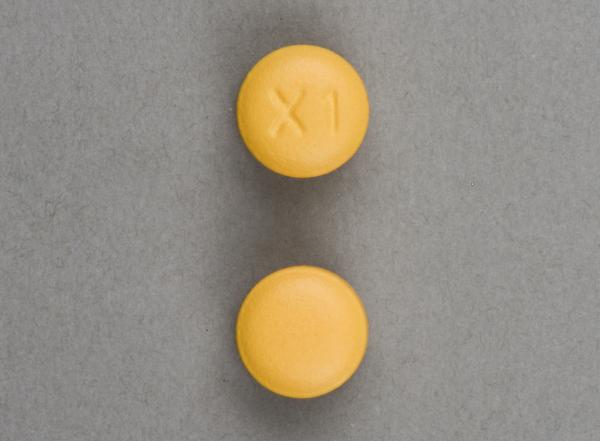 Pill X1 Yellow Round is Paroxetine Hydrochloride Extended-Release
