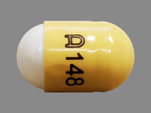 Pill A 148 Yellow & White Capsule/Oblong is Diltiazem Hydrochloride Extended-Release